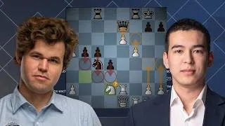 Thumbnail: Unbelievable Pawnstorm Position!!! - Magnus Carlsen vs Nodirbek Abdusattorov - Freestyle WCC 2026