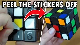 Thumbnail: We are OFFICIALLY Peeling Stickers now... Rubik's Coach Cube