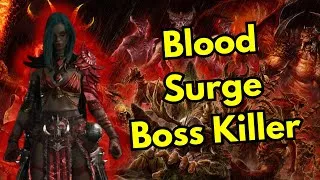 Thumbnail: "Blood Surge Isn't Good For Single Target Fights" - Diablo 4 S5 Best Blood Surge Necromancer Build