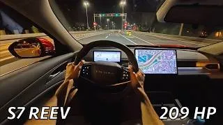 Thumbnail: Forthing S7 REEV 2026 Night POV Driving Review (209 HP)