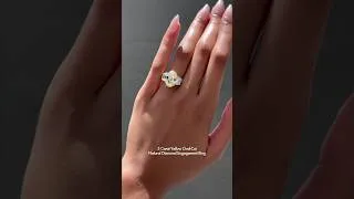 Thumbnail: 5 Carat Yellow Oval-Cut Natural Diamond Engagement Ring