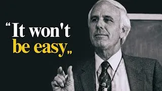 Thumbnail: IT'S NOT GOING TO BE EASY | Jim Rohn Motivation