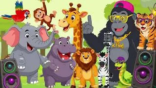 Thumbnail: Jungle Freeze Party Dance! 🦁🐘 | Fun Animal Dance & Freeze 🎶 Song for Preschoolers for Circle Time