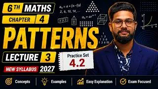 Thumbnail: 6th Maths | Chapter 4 | Patterns | Lecture  3 | Practice Set 4.2 | Maharashtra Board | JR Tutorials