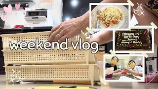 Thumbnail: Life Vlog | Cooking Spaghetti, Unboxing, Sewing bedsheet, James 13th Birthday celebration