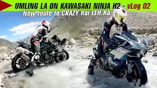 Thumbnail: CRAZY water Crossing mai doobi NINJA H2 ! new route to Leh from Manali!!