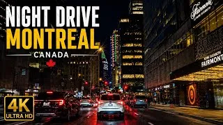 Thumbnail: Montreal Night Drive  | Downtown Montreal After Dark | Relaxing 4K City Drive | No Commentary