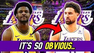Thumbnail: Klay Thompson PUSHING to Join Lakers! Sign via Buyout after WAIVING Bronny/Knecht?