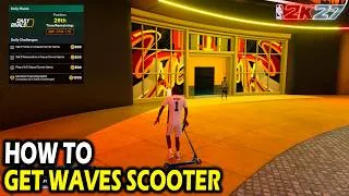Thumbnail: How to Get & Equip Waves Scooter in NBA 2k27