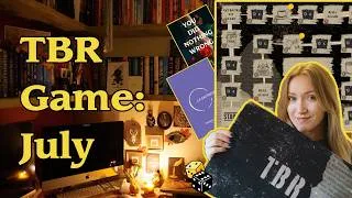 Thumbnail: July TBR Game 📚🎲 [+ big TBR announcement] 👀