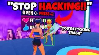 Thumbnail: I Used Fortnite Cheats to TROLL Kids in Creative... (THEY RAGED😡)