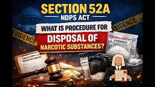 Thumbnail: What is a procedure for disposal of Narcotic Substance, Section 52A, NDPS Act | UP HJS Examination