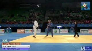 Thumbnail: Judo 2013 European championship Juniors: Dias (POR) - Nuorteva (FIN) [-90kg]