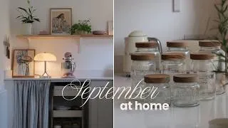 Thumbnail: gloomy September days | slow living, harvesting cucumbers & restocking the mini pantry