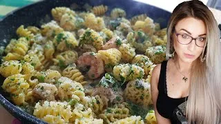 Thumbnail: One-Pot Prawn Pasta in Lemon Garlic & Chilli Sauce | Quick & Easy Weeknight Meal! #shrimp #pasta