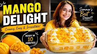 Thumbnail: Mango Delight Recipe | Creamiest No-Bake Mango Dessert in Just 10 Minutes!