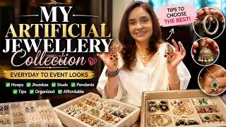 Thumbnail: My Artificial Jewellery Collection  | Best Earrings, Jhumkas & Jewellery Organization Tips