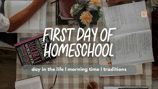 Thumbnail: HOMESCHOOL DAY IN THE LIFE | FIRST DAY OF SCHOOL | MORNING MEETING | WORLD WATCH NEWS