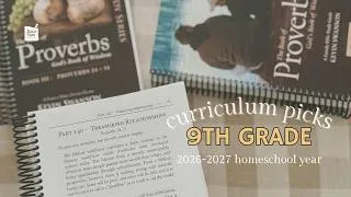 Thumbnail: 2026-2027 HOMESCHOOL CURRICULUM PICKS FOR 9TH GRADE | FIRST YEAR OF HIGH SCHOOL | CHARTER SCHOOL