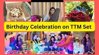 Thumbnail: My Birthday Celebration on Tharla Tar Mag Set #juigadkari #birthday #onset #ttm