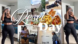 Thumbnail: Reset Day | At-Home Full Body Workout, Productive Day, Cleaning & Self Care Night Routine 