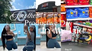 Thumbnail: Spend a Productive Day with Me | Full Body | Gym Workout | Monthly Essentials and more.🤍