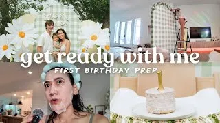 Thumbnail: GRWM (Busy Day) | First Birthday Party Prep, Cleaning, Cooking, & Attempted DIY lol