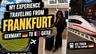 Thumbnail: Traveling from Frankfurt Germany 🇩🇪 to Qatar 🇶🇦 | My Real Experience at Frankfurt Airport 