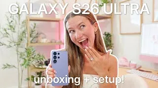 Thumbnail: SAMSUNG GALAXY S26 ULTRA UNBOXING & testing the new features!