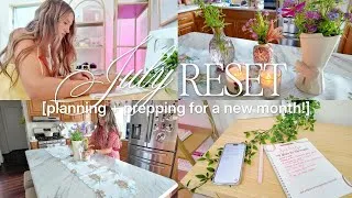 Thumbnail: JULY MONTHLY RESET 🫐 planning, cleaning, setting goals, paying bills + more!