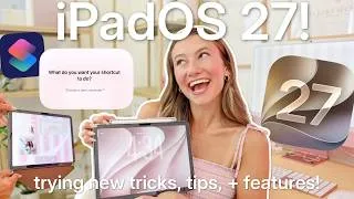 Thumbnail: *iPadOS 27* testing new features + what's new for iPad! [Developer Beta]