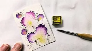 Thumbnail: EASY loose watercolor florals for beginners tutorial » How to paint easy flowers STEP BY STEP