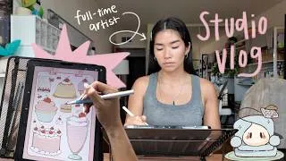 Thumbnail: a ⋆⟡realistic⟡⋆ week in my life as a self-employed artist 🌱 finding my rhythm and SO MUCH DRAWING 🤩