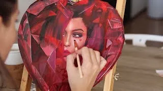Thumbnail: Gemstone Ruby - Oil Painting Timelapse