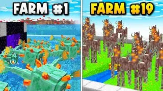 Thumbnail: I Built 24 Farms in 24 Hours in Hardcore Minecraft