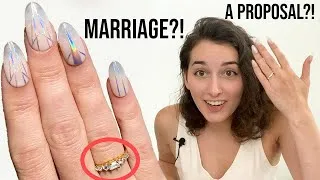 Thumbnail: ENGAGEMENT NAILS! Let's talk about marriage. || Nails & Cocktails Ep. 6