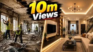 Thumbnail: How to make a Full Interior Transformation AI Video FREE - Step-by-Step Tutorial 