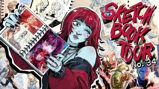 Thumbnail: Sketchbook tour & rambling / SKETCHBOOK 34: 2023-2024