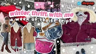 Thumbnail: WINTER THRIFT WITH ME | a full week of thrift trips 🧸🎀❄️🍒☕️ | depop seller