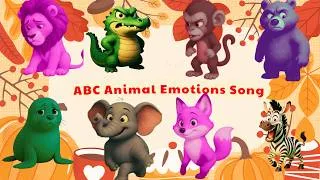Thumbnail: Fall Season ABC Animal Emotions Song 🐊 🦖🦁 Learn Feelings & Alphabet Fun Animals 🎶 Jumpy Jungle TV
