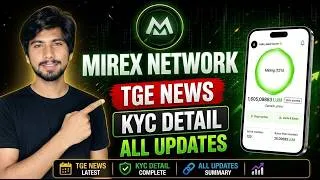 Thumbnail: Mirex Network TGE News | Mirex Network KYC Guide, Lum MRX Mining