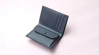 Thumbnail: Leather Vertical Wallet With Coin Pocket- Pdf Pattern