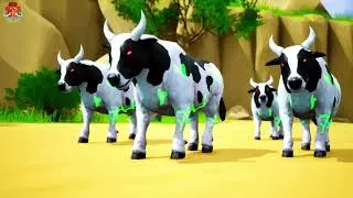 Thumbnail: 10 Mammoth Elephant vs 10 Giant Buffalo vs 10 Cow Fight Cow Cartoon Buffalo Saved By Giant Gorilla