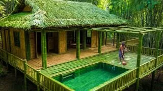 Thumbnail: Building The Most Beautiful Bamboo Home Swimming Pool in the Jungle by Ancient Skills
