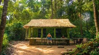 Thumbnail: Building a COMPLETE Bamboo House From Scratch  Jungle Survival Shelter🌿 No Power Tools