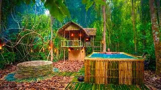 Thumbnail: Building a Secret Bamboo Paradise with Pool & Water Well in the Jungle 🌿🔥