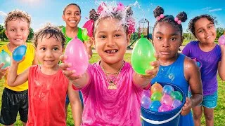 Thumbnail: BOYS VS. GIRLS WATER BALLOON FIGHT… WHAT HAPPENED NEXT IS SHOCKING 😳 