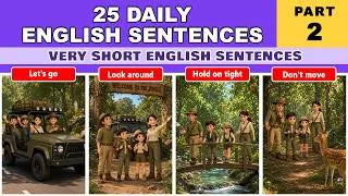 Thumbnail: 25 Daily English Sentences for Kids — Part 2 | A Jungle Safari Adventure | Short English Sentences