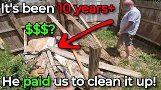 Thumbnail: He paid us to clean up his yard after 10+ years of waiting