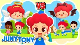 Thumbnail: Angel vs. Devil in My Heart 😇😈 | Good Habits Song | JunyTony